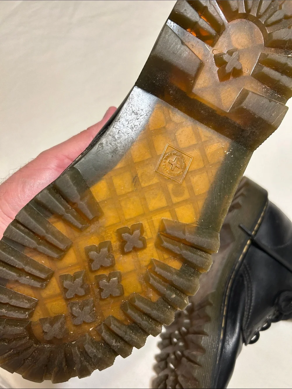 Dr. Martens Black Leather Lace-Up Boots